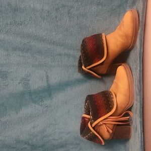 Western convertible fringe booties